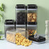 Set Of 5 Corrugated Kitchen Seal Jars